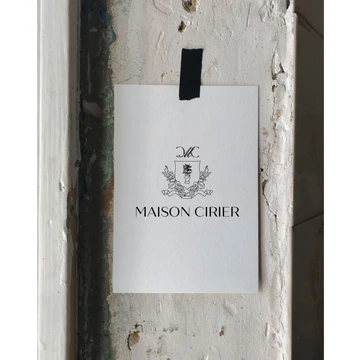 Affiche avec logo de Maison Cirier